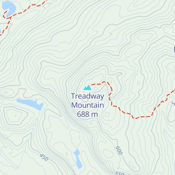 Map of Treadway Mountain