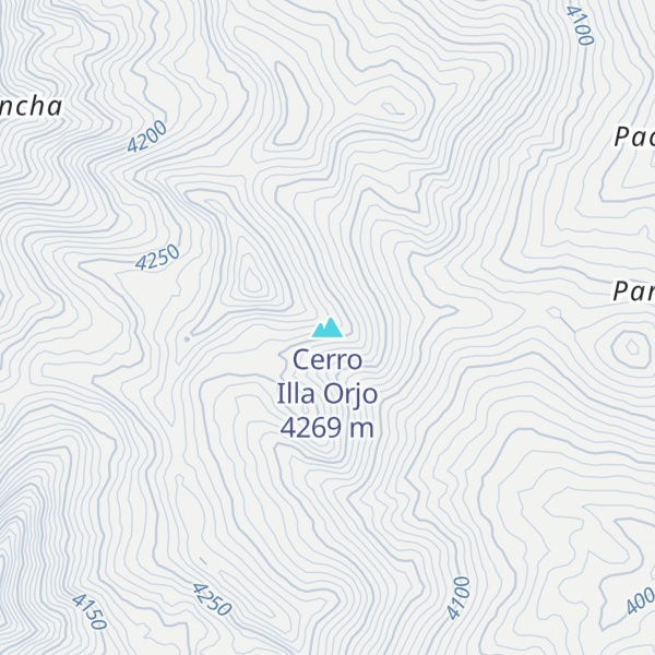 Map of Cerro Illa Orjo