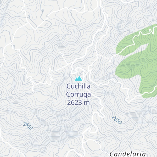Map of Cuchilla Corruga