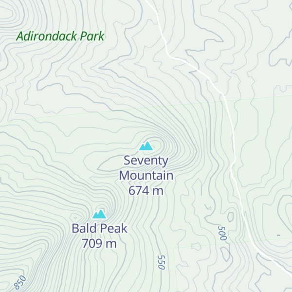 Map of Seventy Mountain