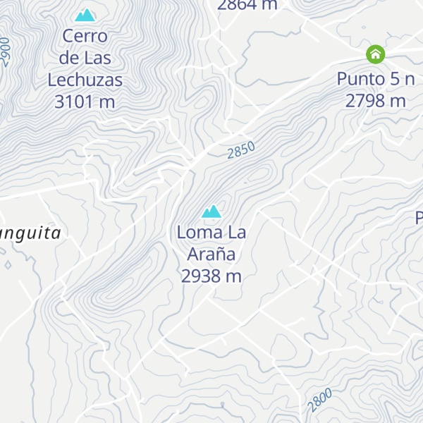 Map of Loma La Araña