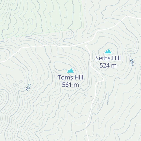 Map of Toms Hill