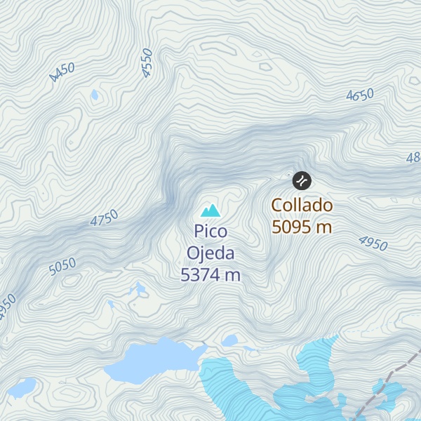 Map of Pico Ojeda