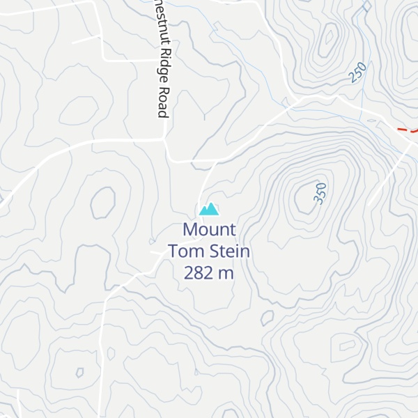 Map of Mount Tom Stein