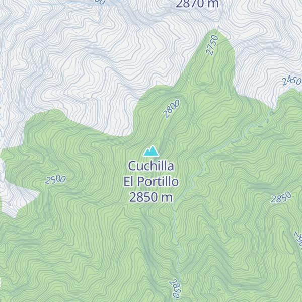Map of Cuchilla El Portillo