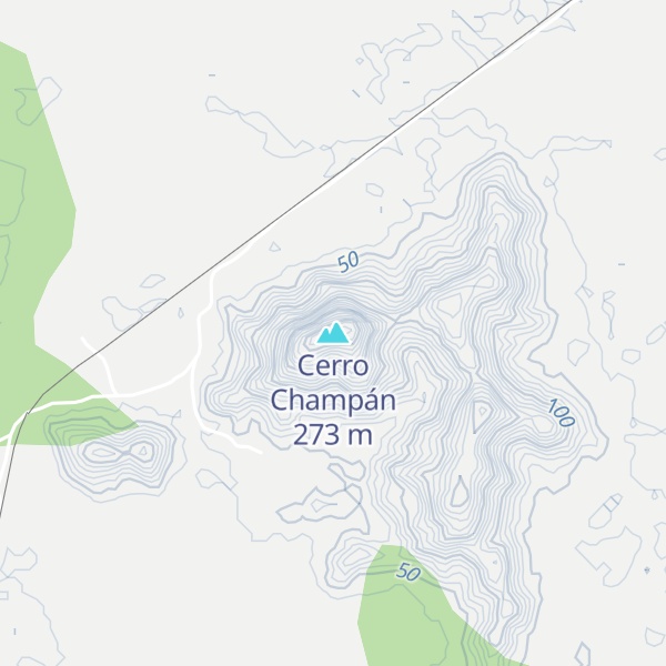 Map of Cerro Champán