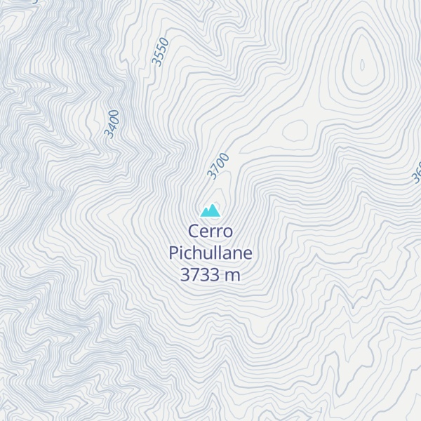 Map of Cerro Pichullane