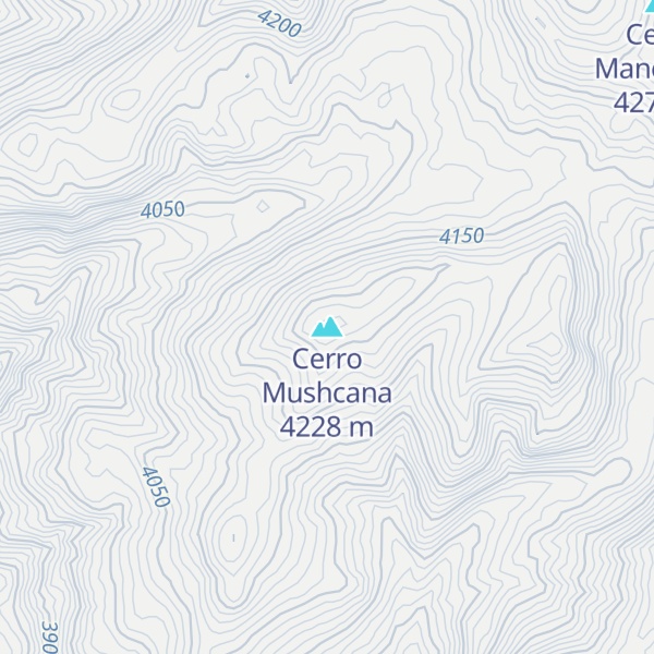 Map of Cerro Mushcana