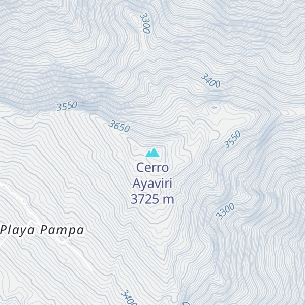 Map of Cerro Ayaviri