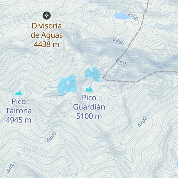 Map of Pico Guardián