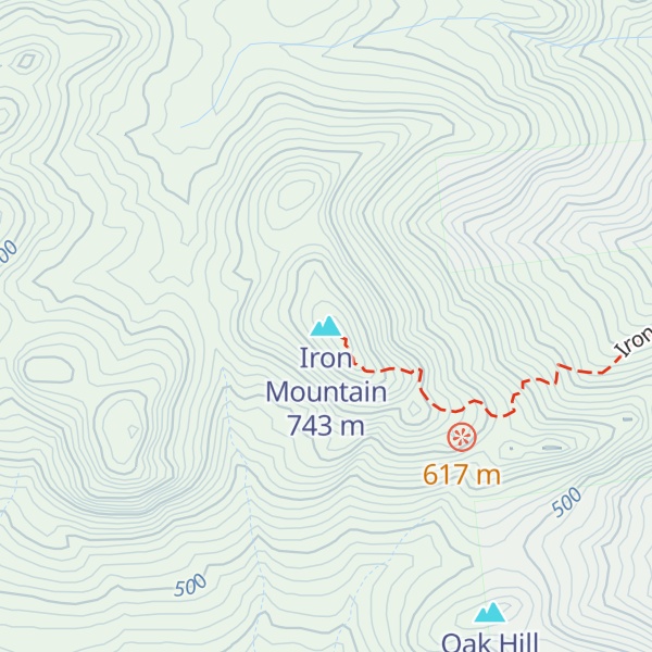 Map of Iron Mountain
