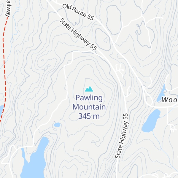 Map of Pawling Mountain