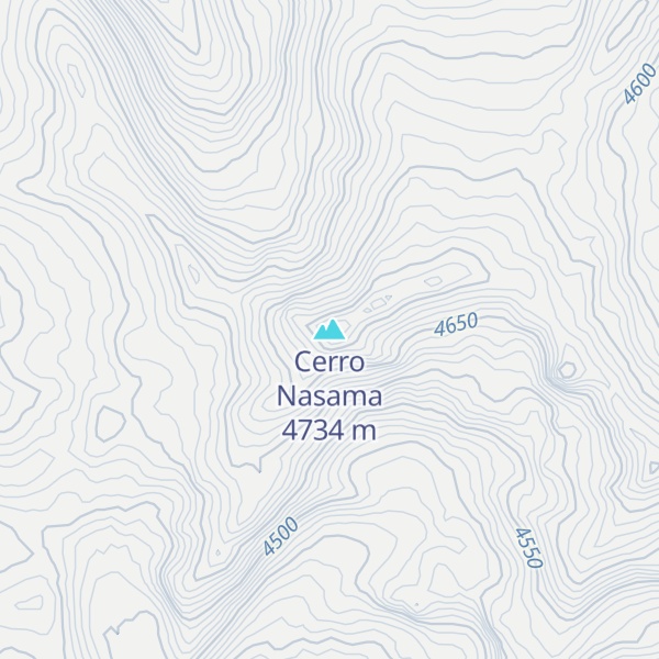 Map of Cerro Nasama