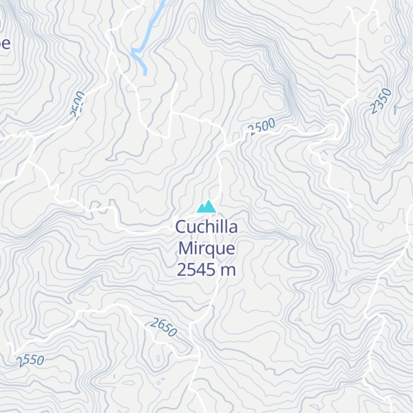 Map of Cuchilla Mirque