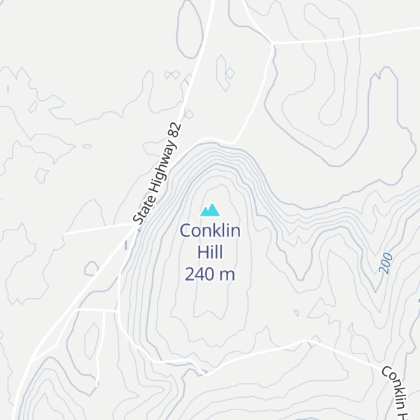 Map of Conklin Hill