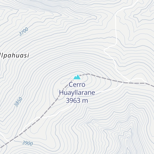 Map of Cerro Huayllarane