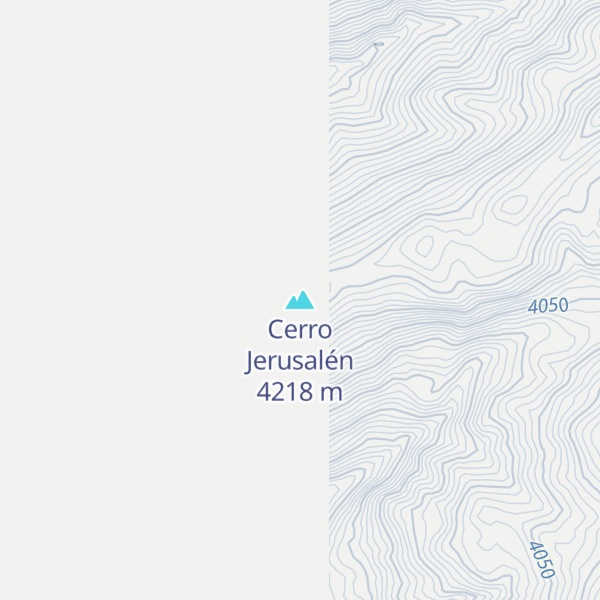 Map of Cerro Jerusalén