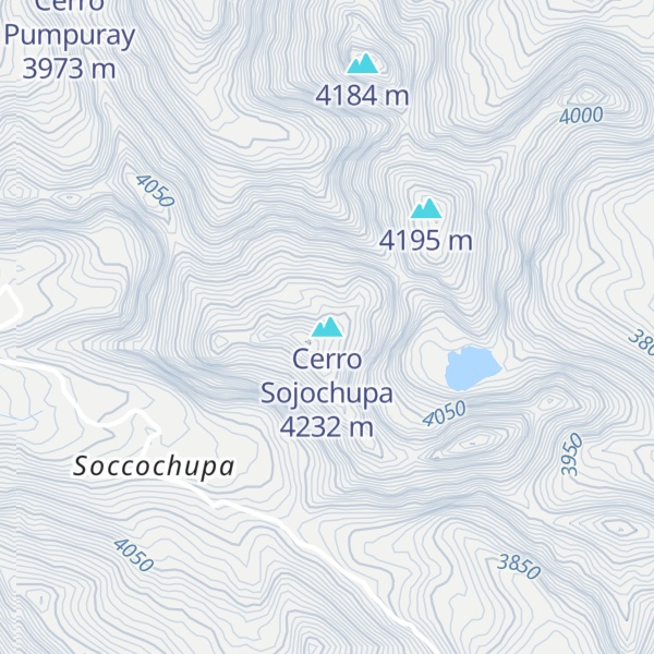 Map of Cerro Sojochupa