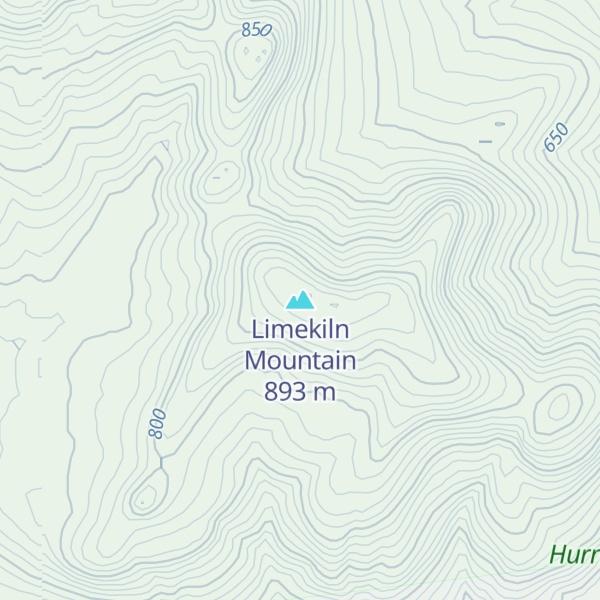Map of Limekiln Mountain