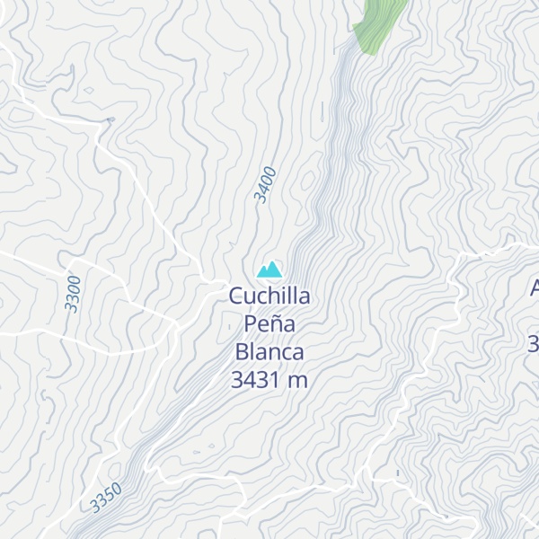 Map of Cuchilla Peña Blanca