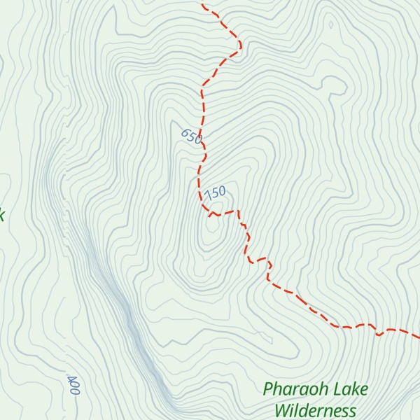 Map of Pharoah Mountain