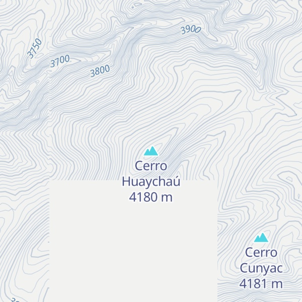 Map of Cerro Huaychaú