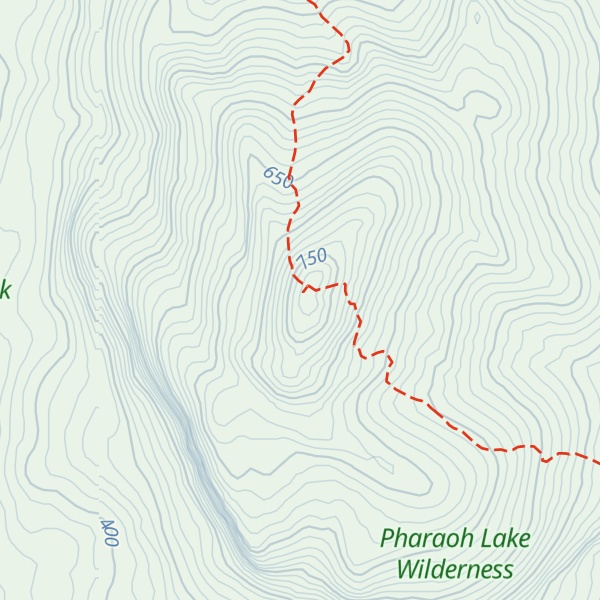 Map of Pharaoh Mountain