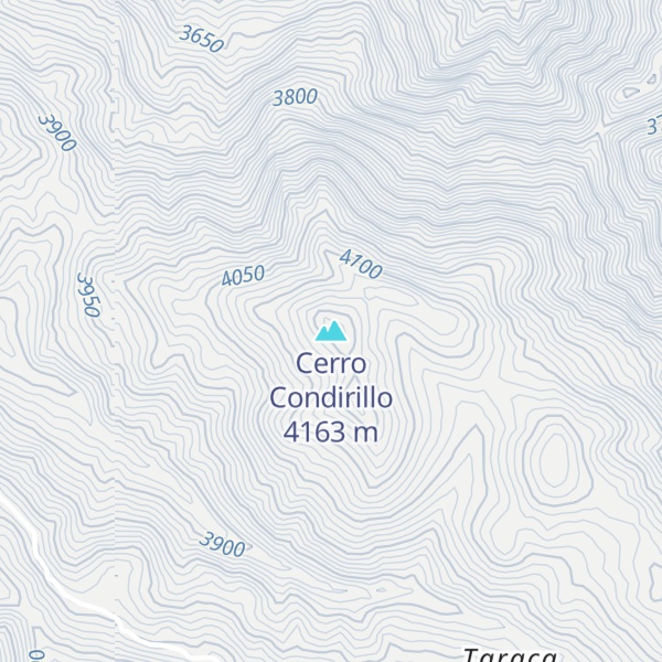 Map of Cerro Condirillo