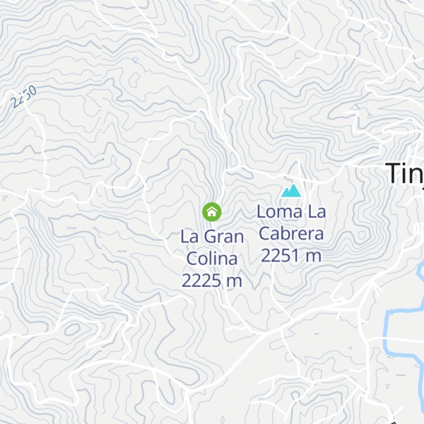 Map of La Gran Colina