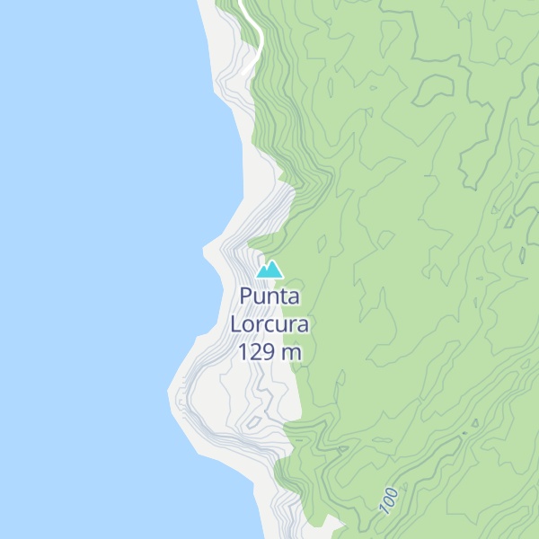 Map of Punta Lorcura