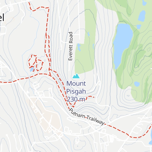 Map of Mount Pisgah