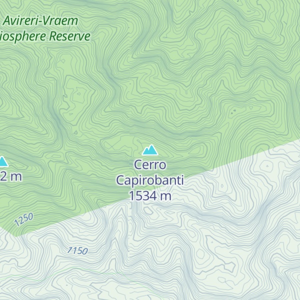 Map of Cerro Capirobanti