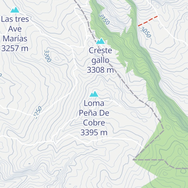 Map of Loma Peña De Cobre