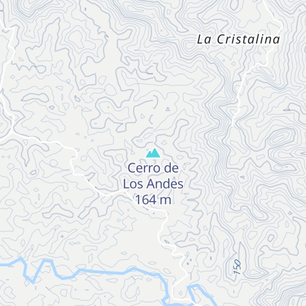 Map of Cerro de Los Andes