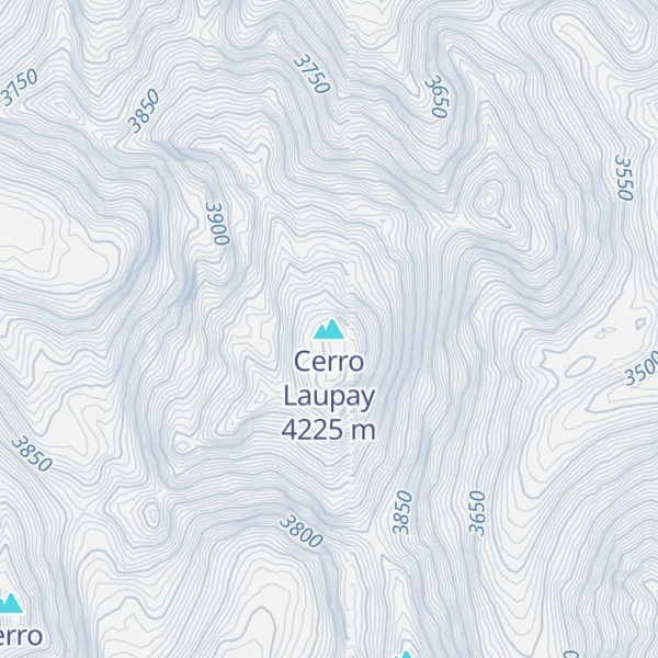 Map of Cerro Laupay