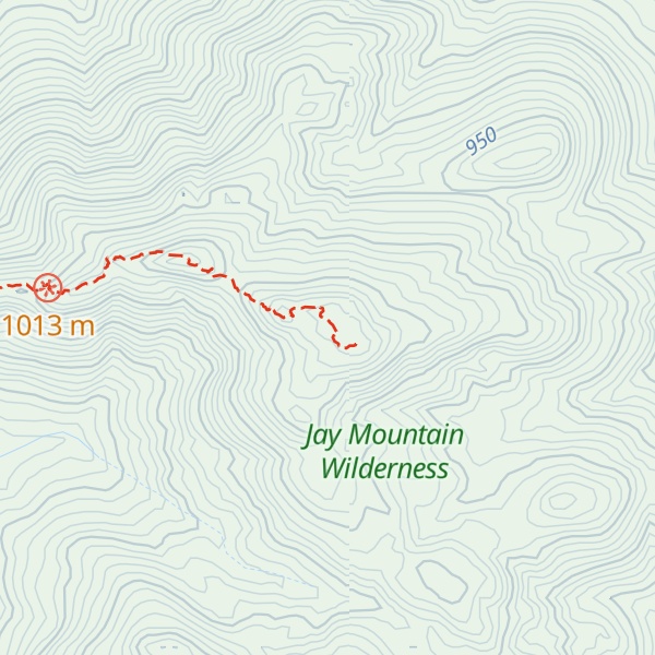 Map of Jay Mountain