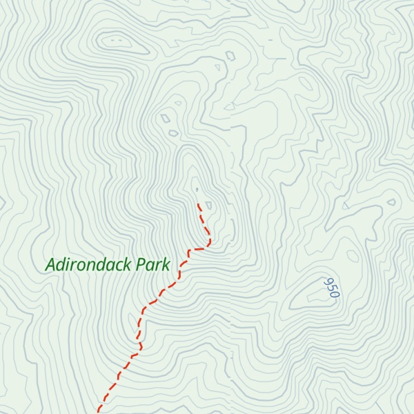 Map of Saddleback Mountain
