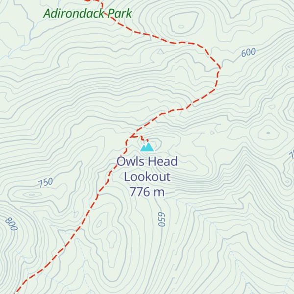 Map of Owls Head Lookout