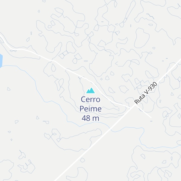 Map of Cerro Peime