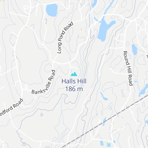 Map of Halls Hill