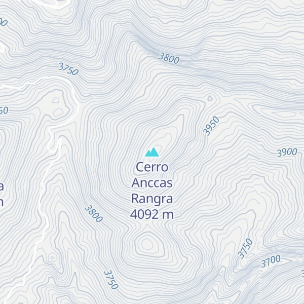 Map of Cerro Anccas Rangra