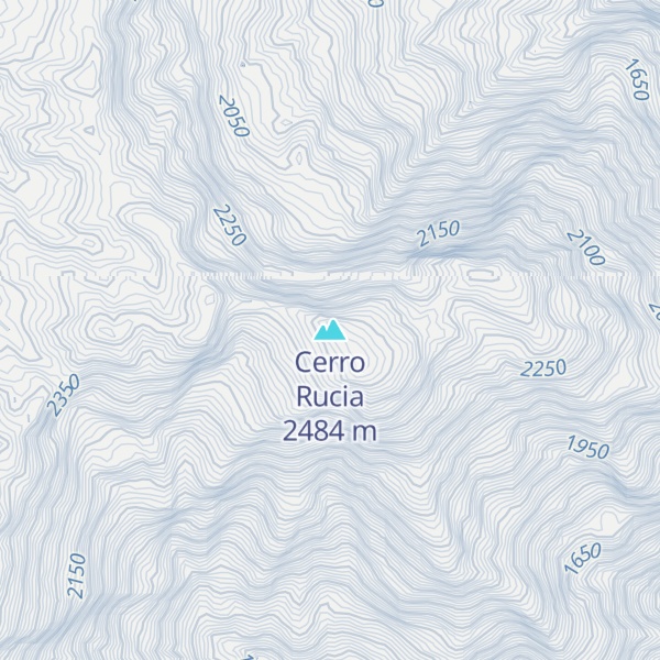 Map of Cerro Rucia