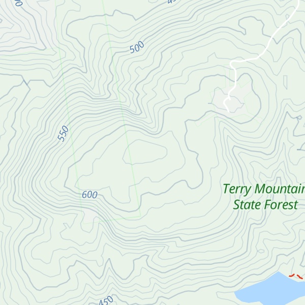 Map of Terry Mountain