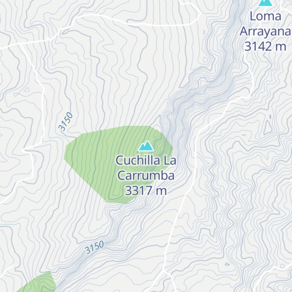Map of Cuchilla La Carrumba