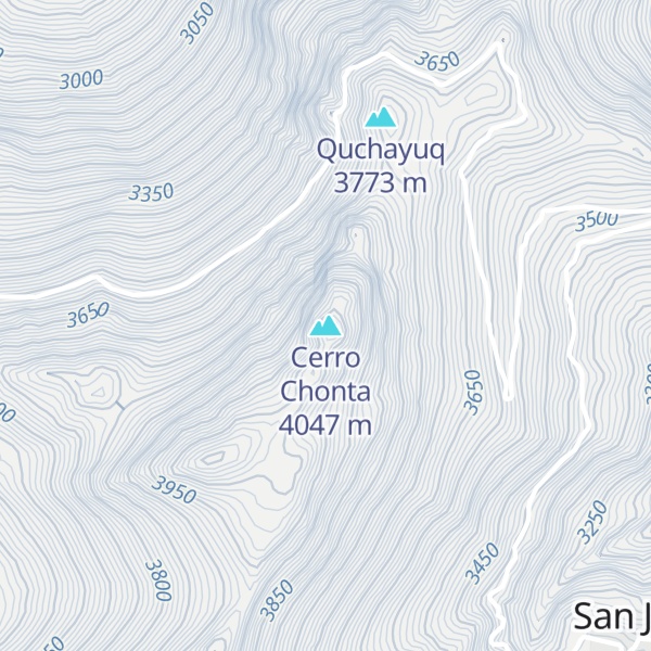 Map of Cerro Chonta