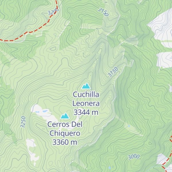 Map of Cuchilla Leonera