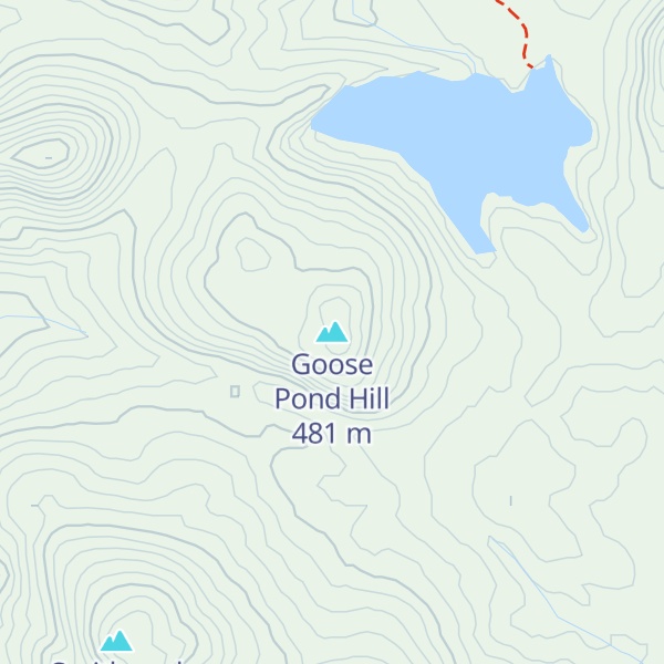 Map of Goose Pond Hill