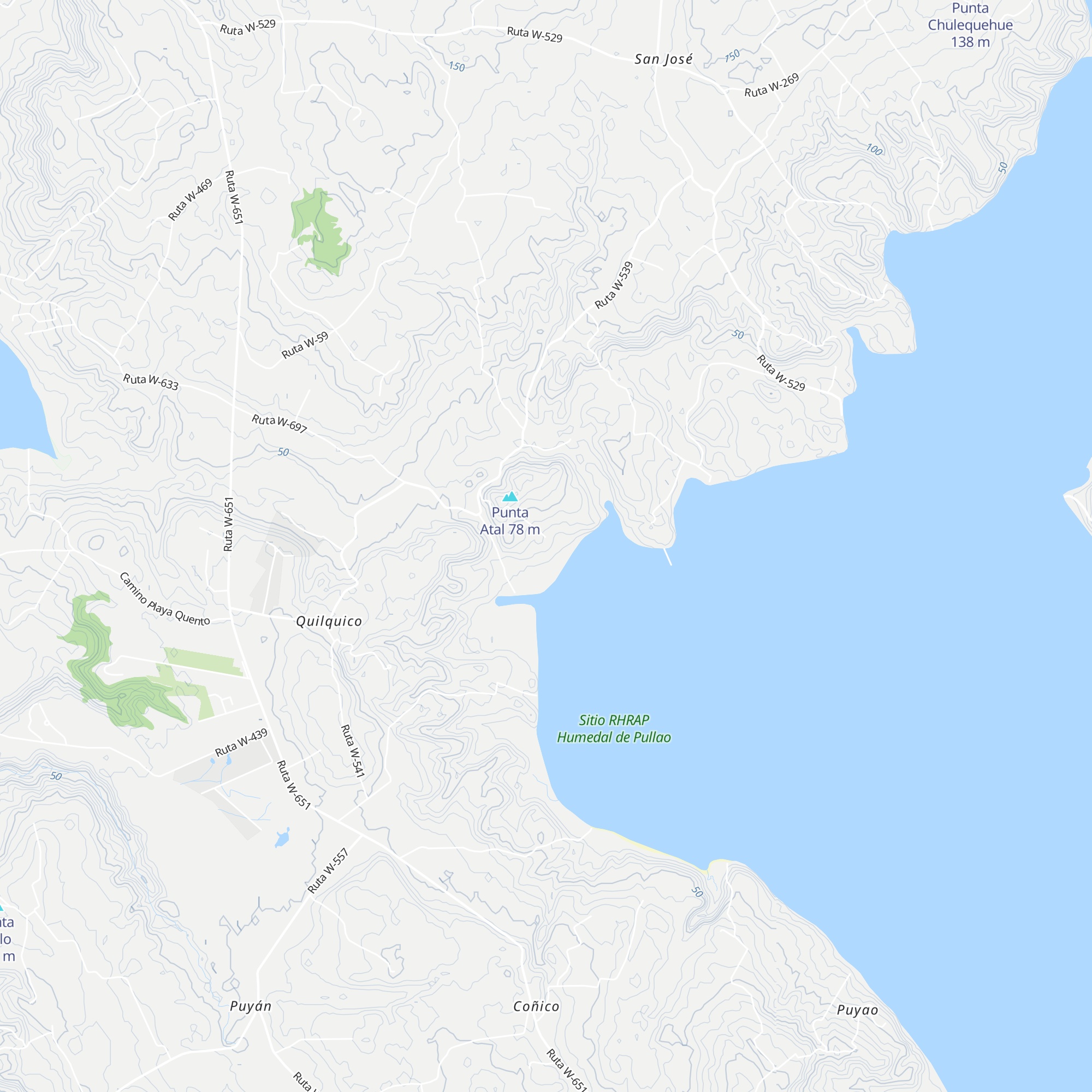 Refugio Pullao map
