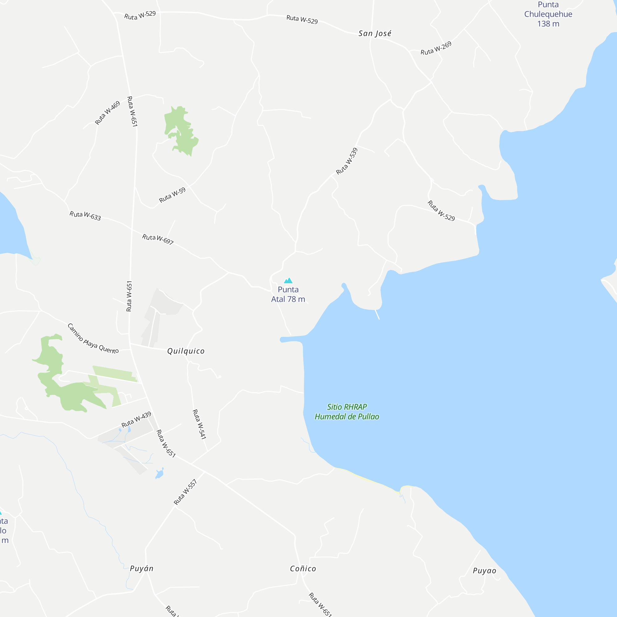 Refugio Pullao map