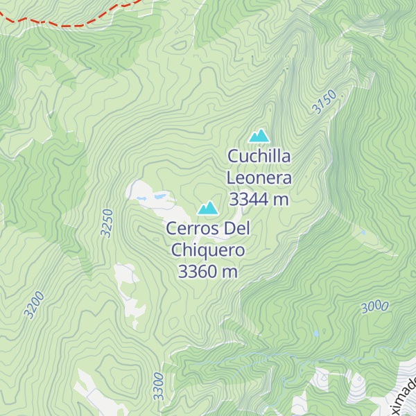 Map of Cerros Del Chiquero